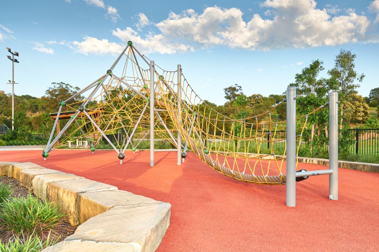 Cringila-hills-park playground_lyon with bridge